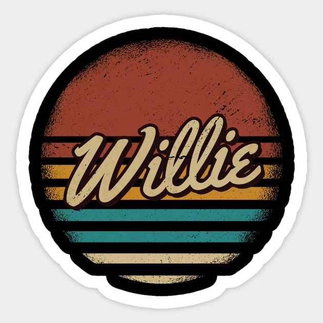 Willie Retro Style Sticker by JamexAlisa